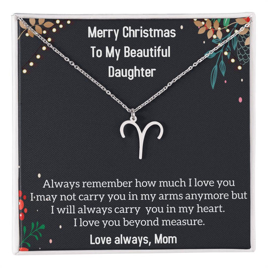 Christmas to my  daughter